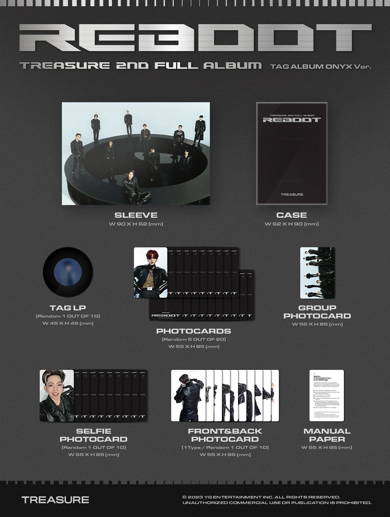 TREASURE - 2nd Full Album 'REBOOT’ (YG TAG Album)