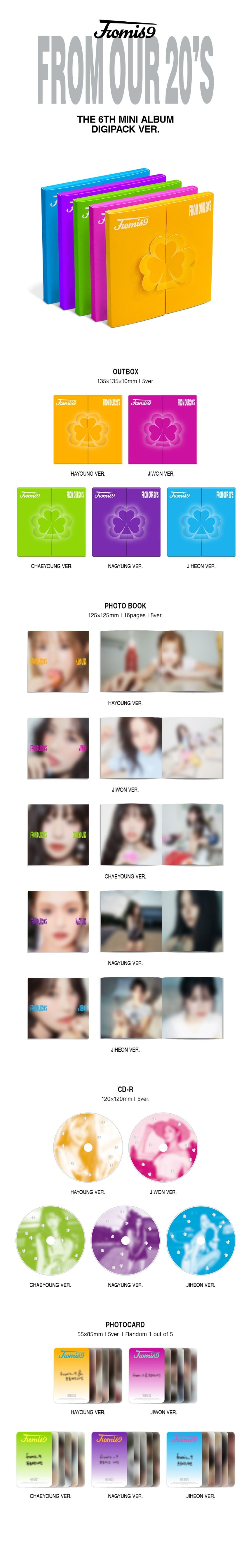 fromis_9 - 6th mini-album 'From Our 20's' (Digipack Ver.)