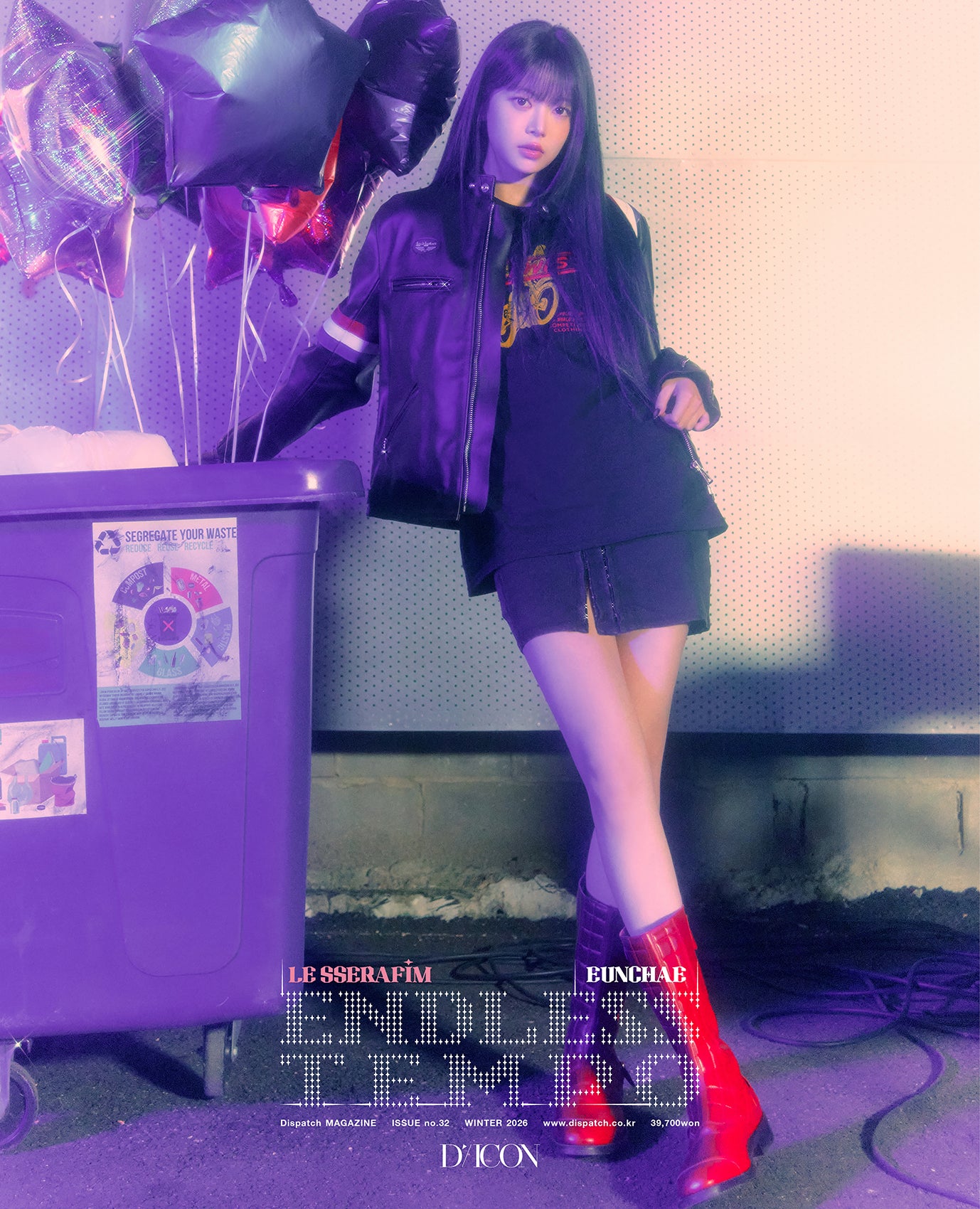 LE SSERAFIM - B-TYPE DICON VOLUME N°32 LE SSERAFIM ENDLESS TEMPO + Binder Paper POB