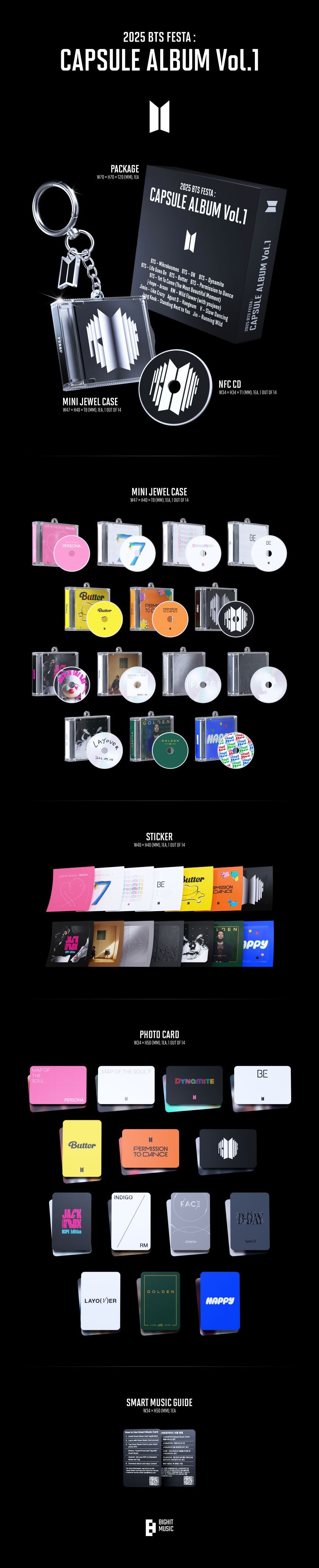 BTS - 2025 BTS FESTA: CAPSULE ALBUM Vol. 1 (RANDOM)