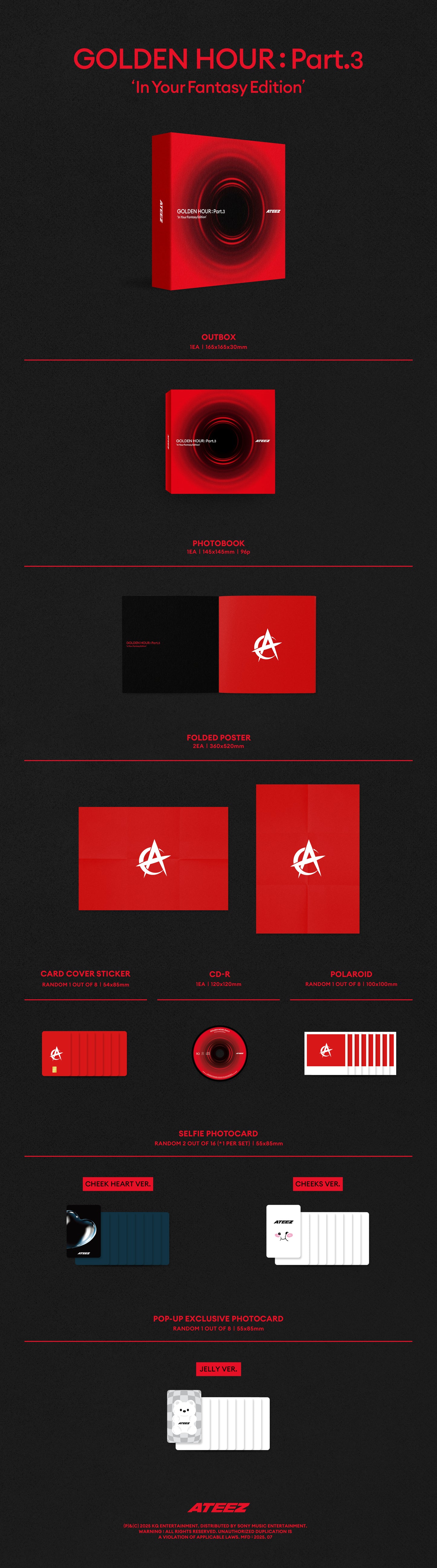 ATEEZ - GOLDEN HOUR : Part.3 'In Your Fantasy' Ver. (POP-UP Exclusive)