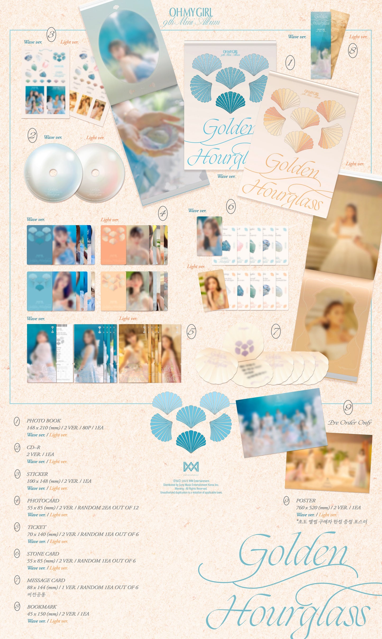OH MY GIRL - 9th Mini-Album 'Golden Hourglass'
