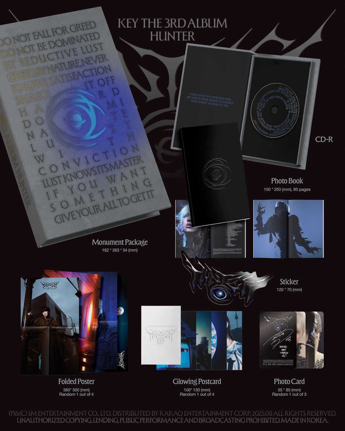 SHINee - KEY - 3rd Album 'HUNTER' (Monument ver.) (Package A ver.)