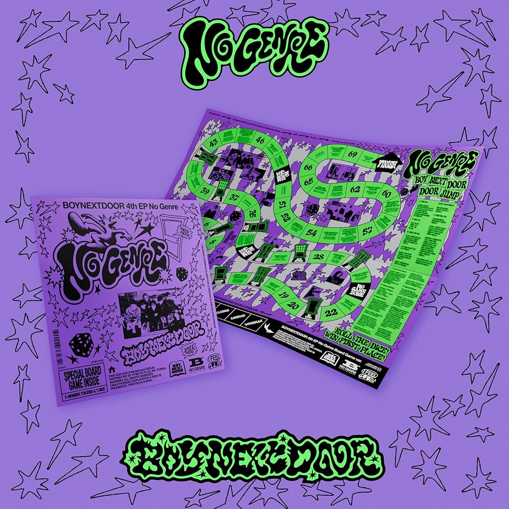 BOYNEXTDOOR - 4TH EP 'No Genre' (Board Game Version) (Random) + Apple Music POB Postcard