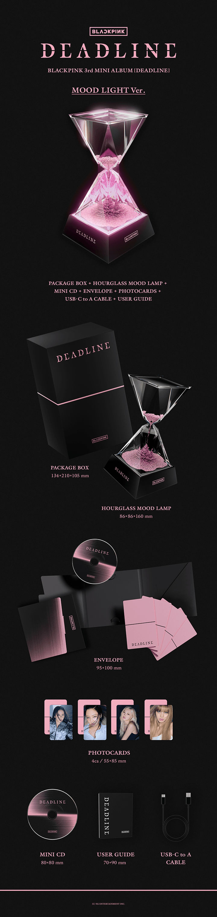 BLACKPINK - 3rd Mini Album 'DEADLINE' (MOOD LIGHT ver.)