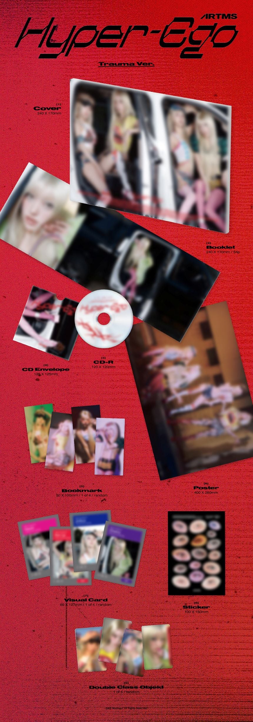 ARTMS - 2nd Mini Album 'Hyper-Ego' (Standard Ver.) + Apple Music Polaroid POB