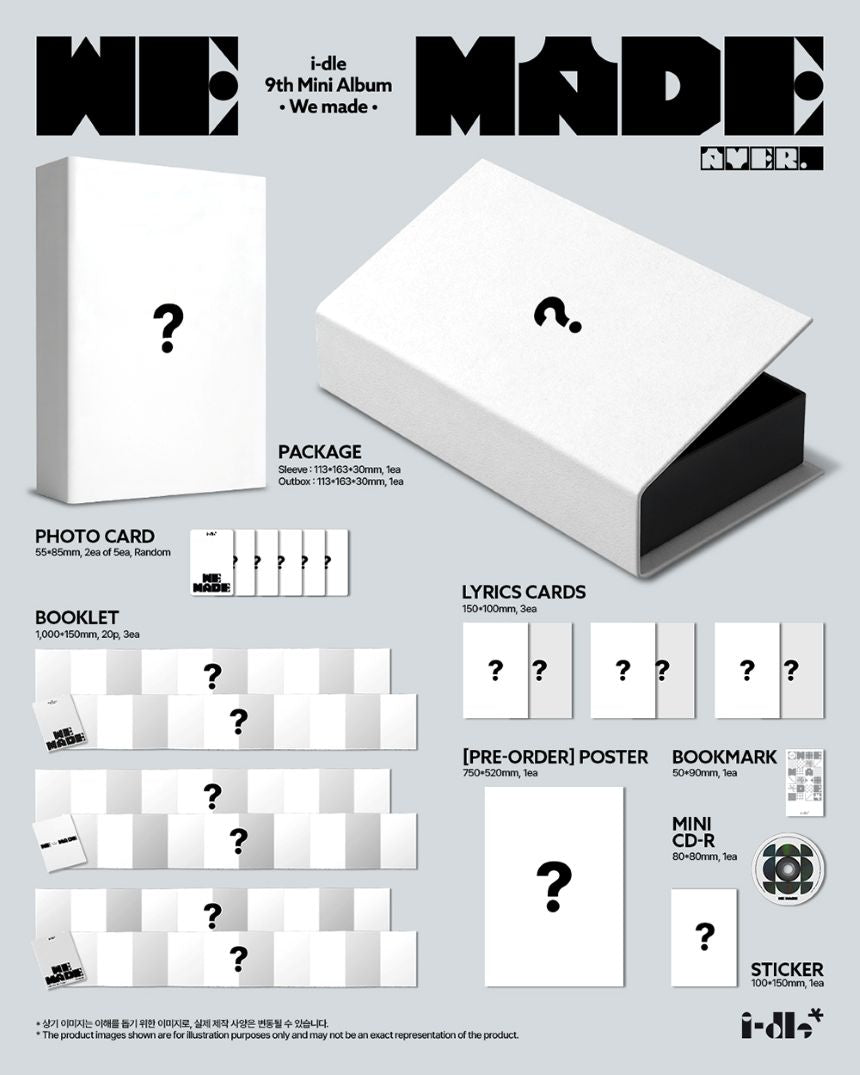 i-dle - 9th Mini Album 'We made' (A ver.) + Kpop2gether Photocard POB