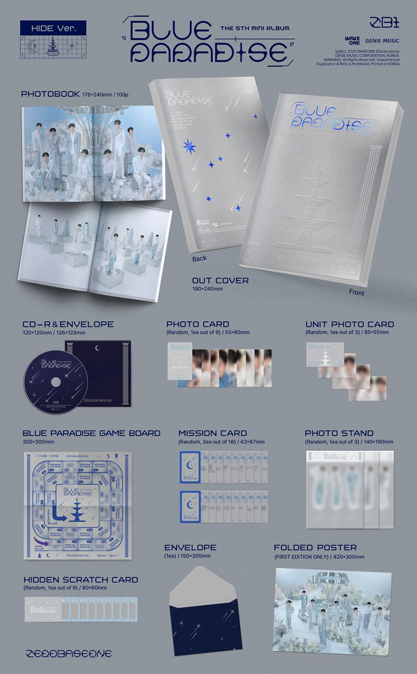 ZEROBASEONE - 5th Mini-Album 'BLUE PARADISE' (Standard Version)