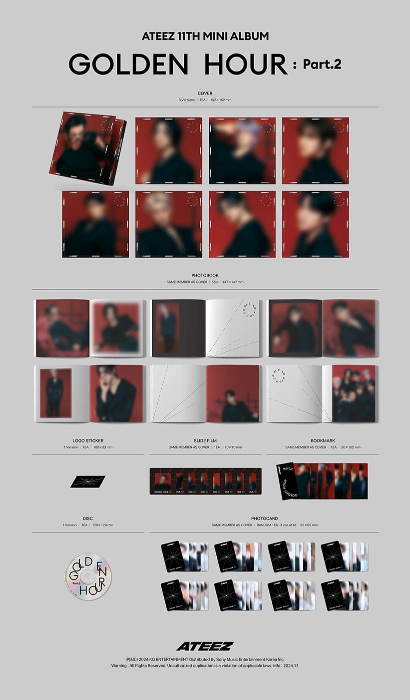 ATEEZ 에이티즈 - 'GOLDEN HOUR : Part 2' (Digipak Version) (Korean Release)