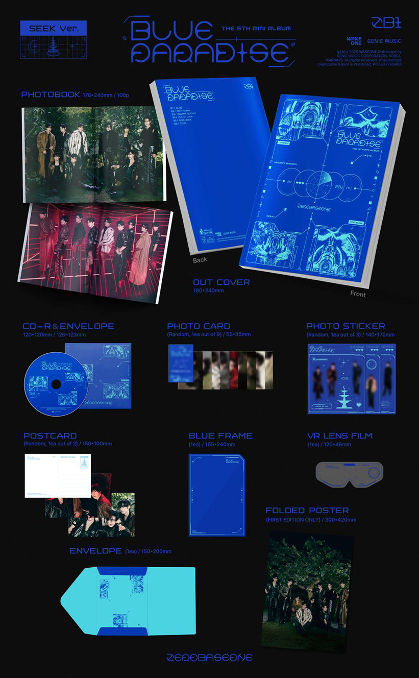 ZEROBASEONE - 5th Mini-Album 'BLUE PARADISE' (Standard Version)