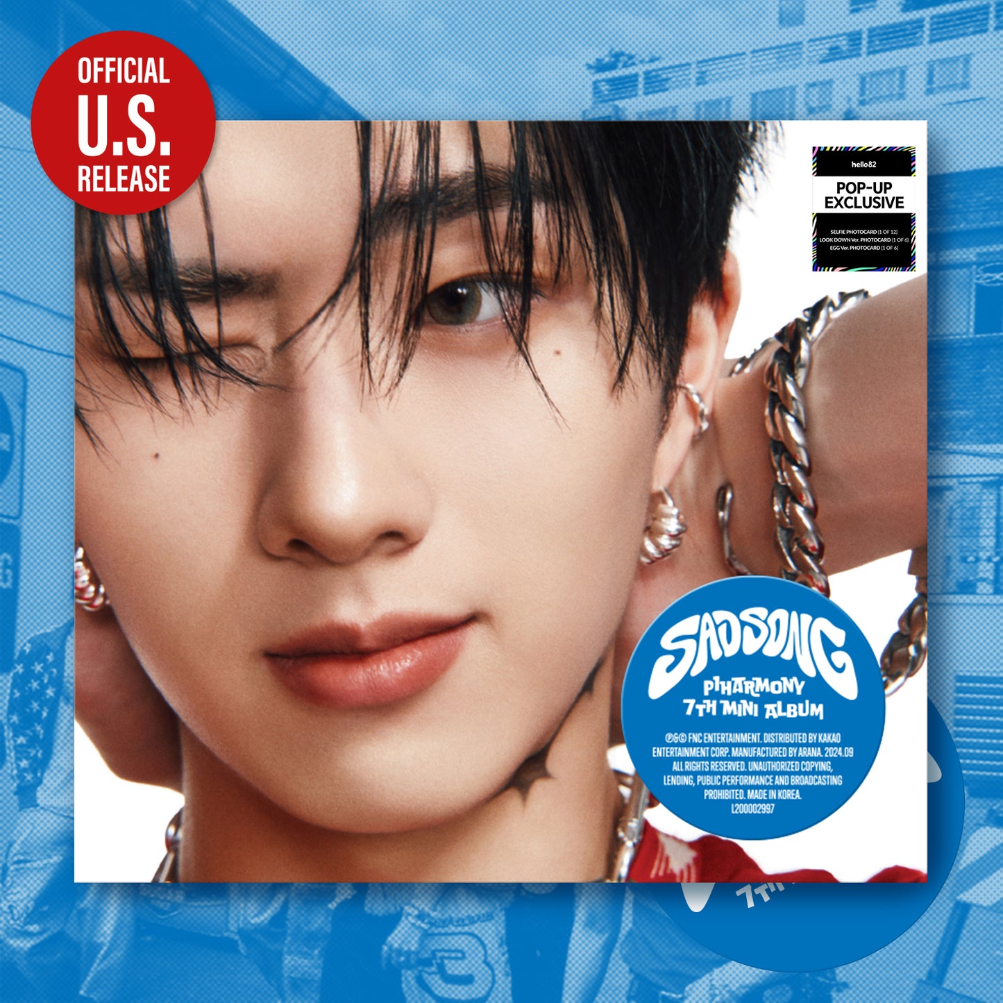 P1Harmony - 7th Mini-Album 'Sad Song' (Digipak Version) (hello82 Pop-up Exclusive)