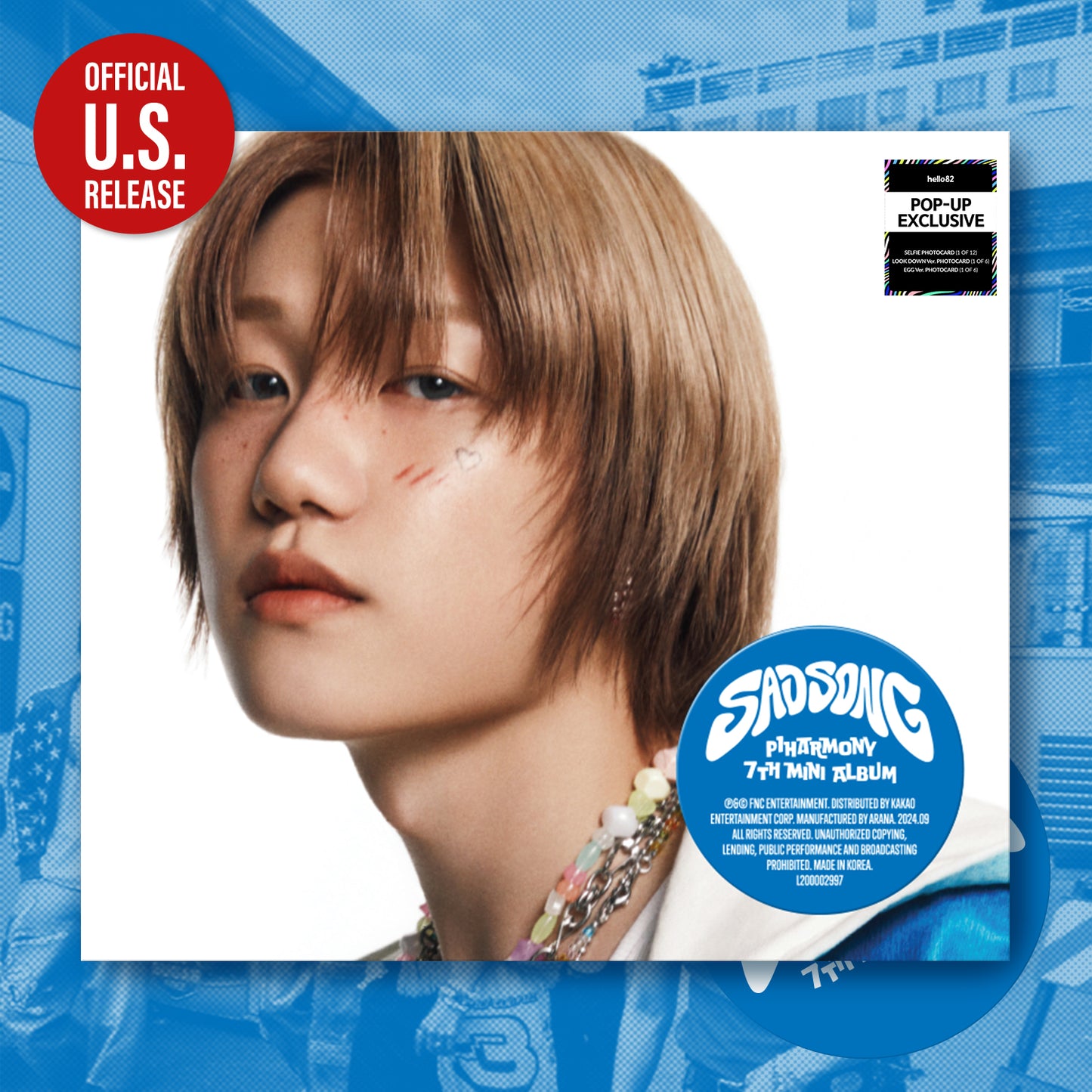 P1Harmony - 7th Mini-Album 'Sad Song' (Digipak Version) (hello82 Pop-up Exclusive)