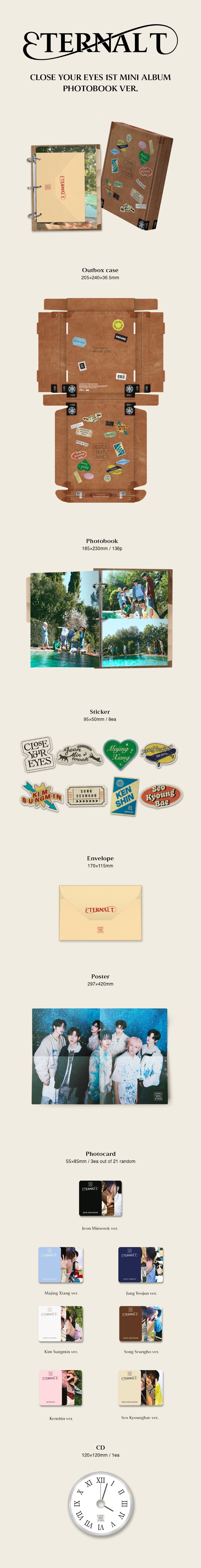 CLOSE YOUR EYES - The 1st Mini-Album 'ETERNALT' (Photobook Version)