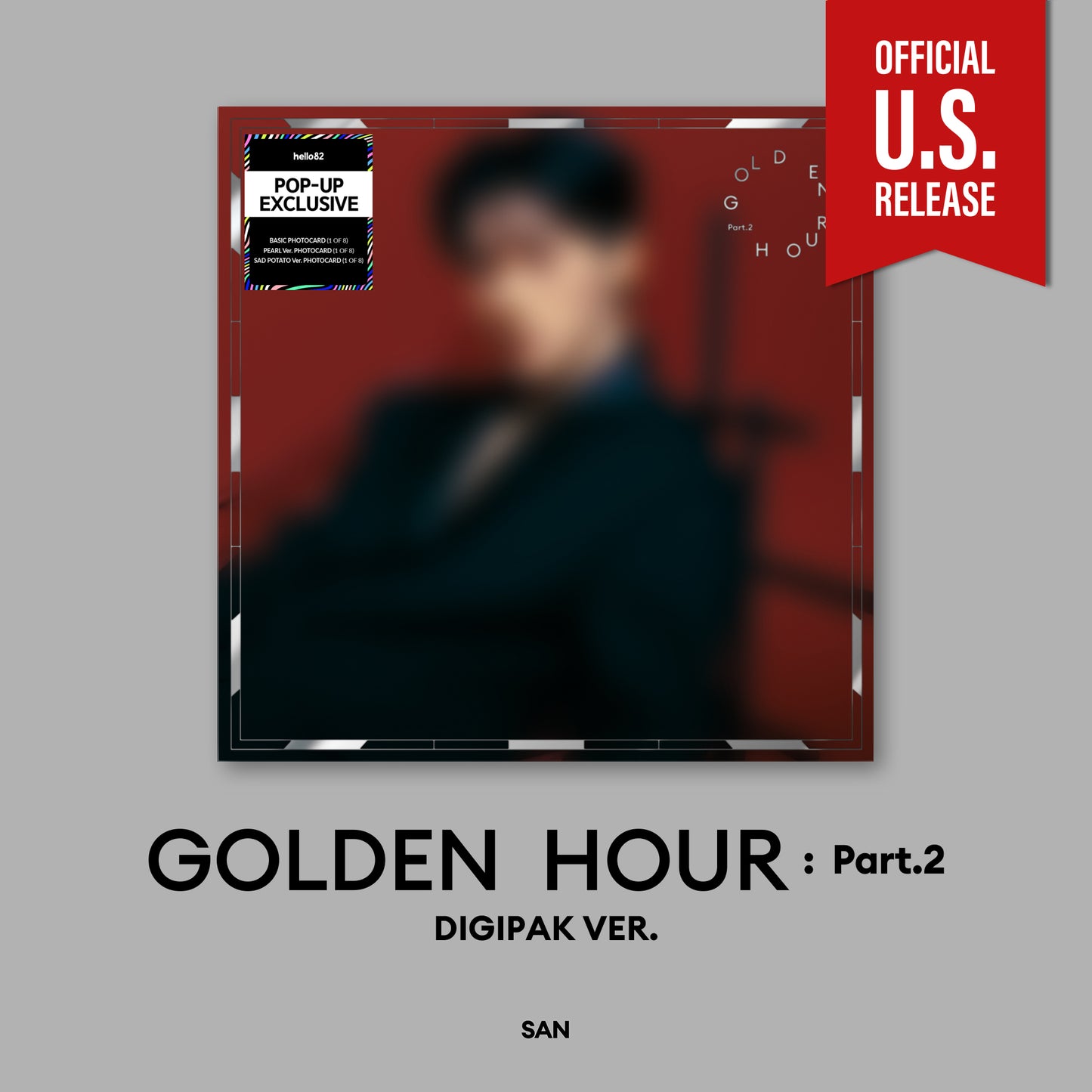 ATEEZ 에이티즈 - 'GOLDEN HOUR : Part 2' (Digipak Version) (US Pop-up Exclusive)