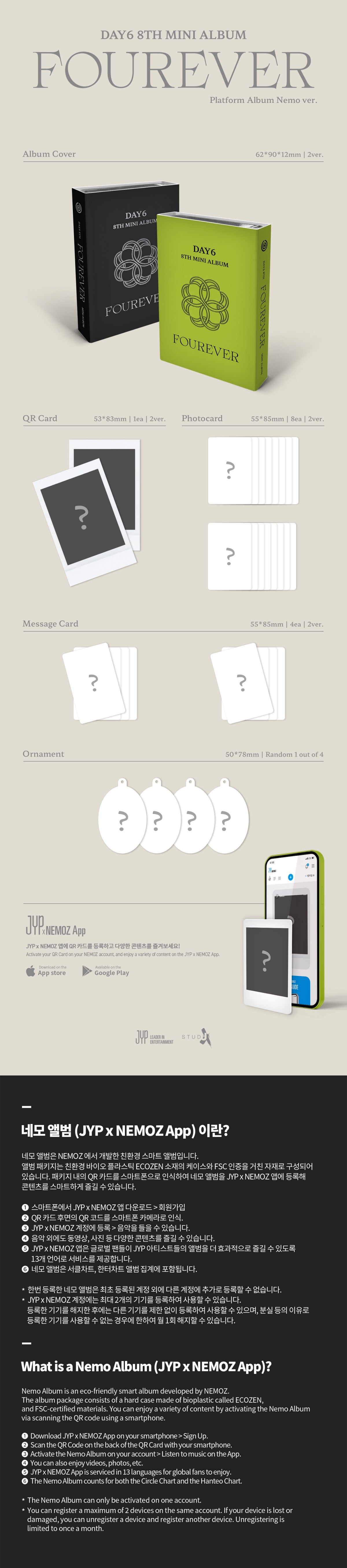 DAY6 - 8th Mini-Album 'Fourever' (Platform Version)