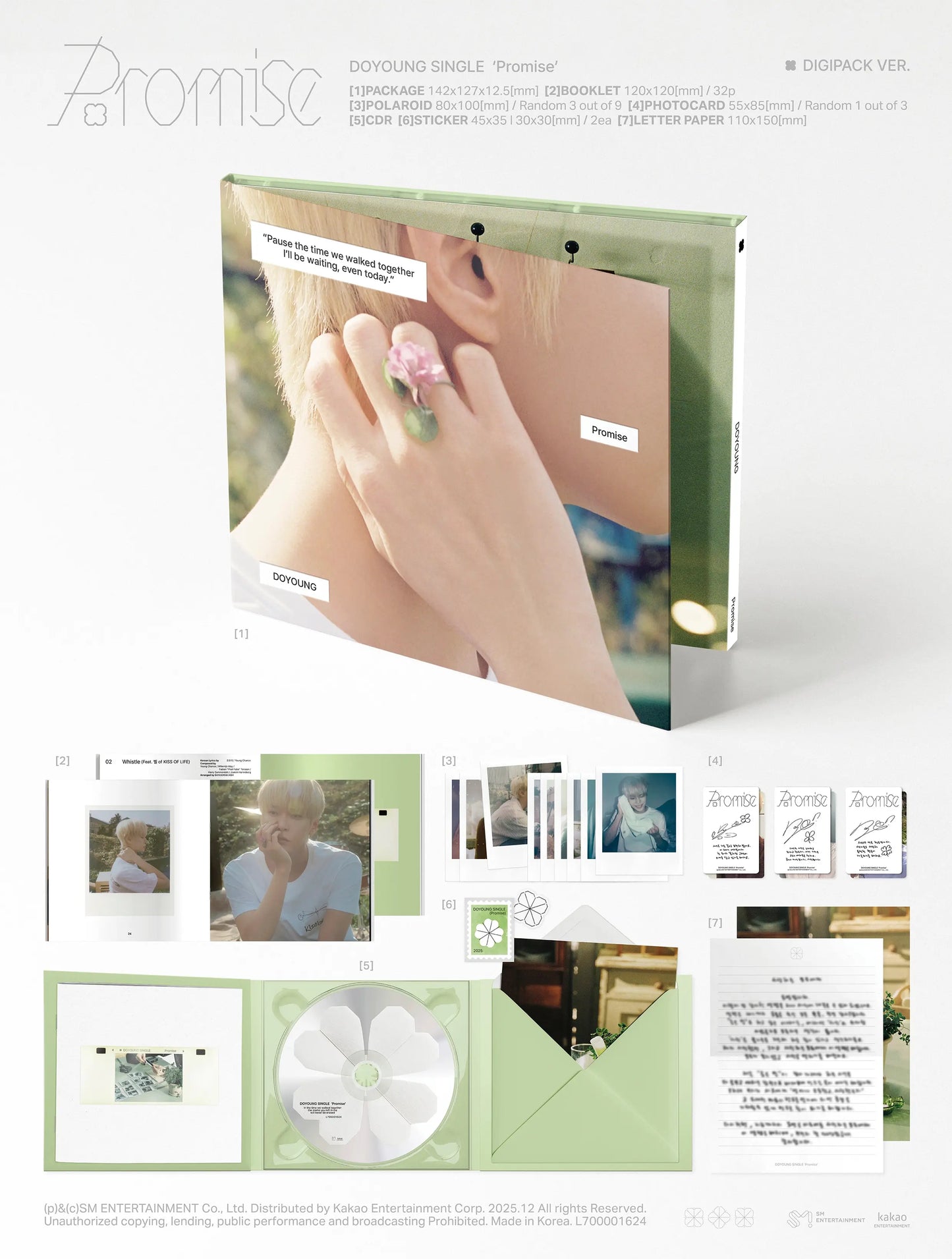 NCT - DOYOUNG - Single 'PROMISE' (Digipack ver.) + Apple Music Photocard POB