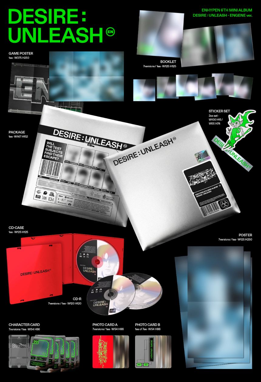 ENHYPEN - 6th Mini Album 'DESIRE: UNLEASH' (ENGENE ver.)