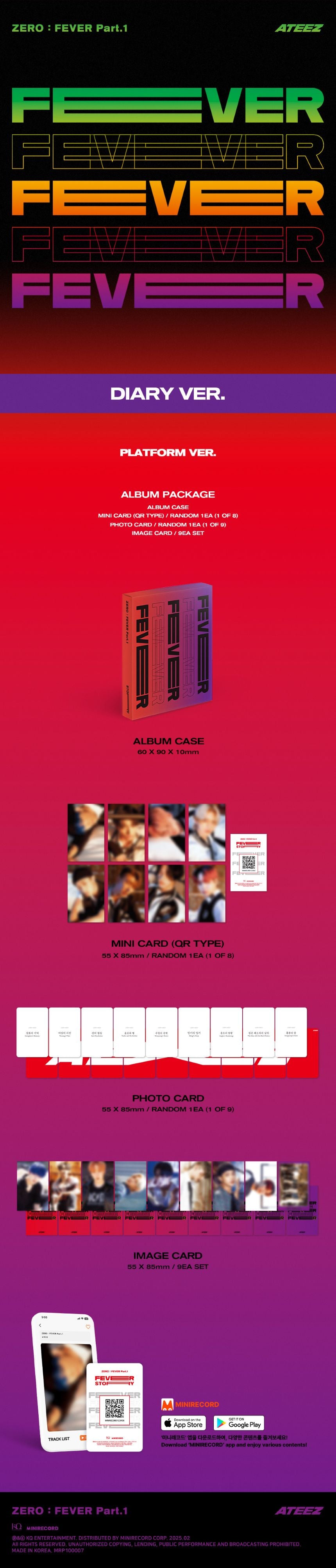 ATEEZ 에이티즈 - 5th Mini-Album 'ZERO: FEVER Part. 1' (Platform Version)