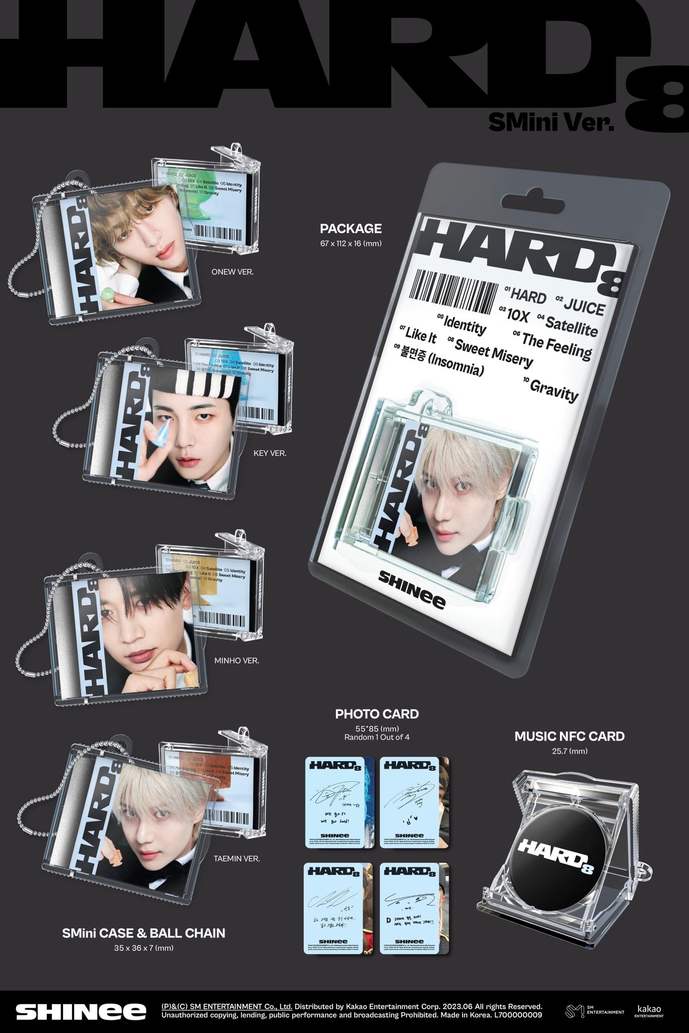 SHINee - The 8th Album 'HARD' (Smini Version)
