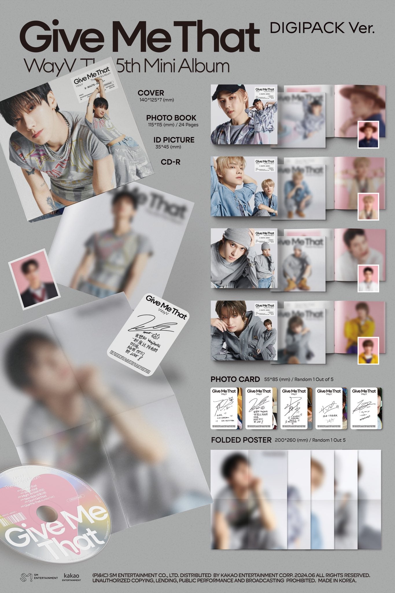 WayV - 5th Mini-Album 'Give Me That' (Digipack Version)