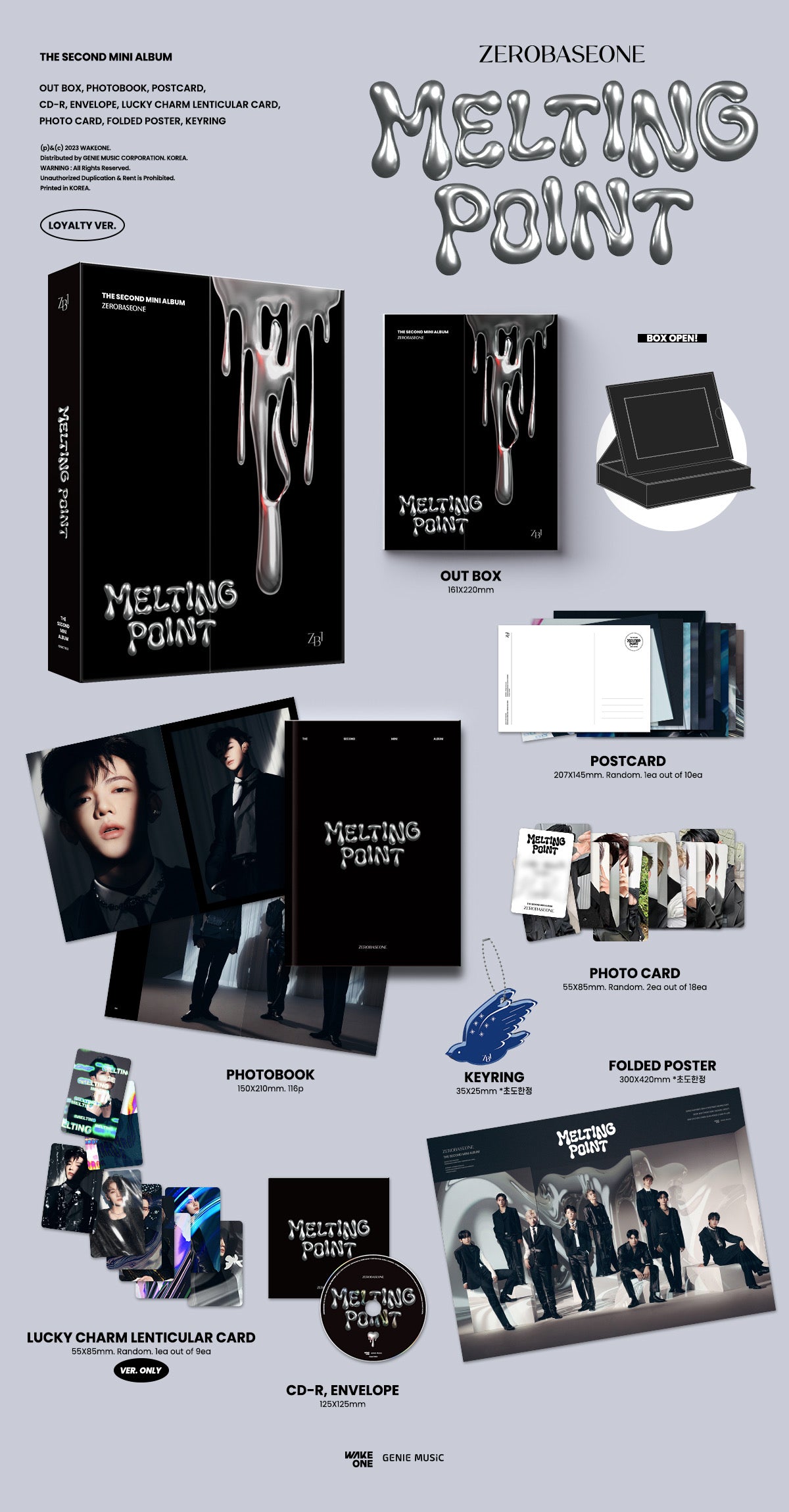 ZEROBASEONE - 2nd Mini-Album 'MELTING POINT' + Apple Music POB
