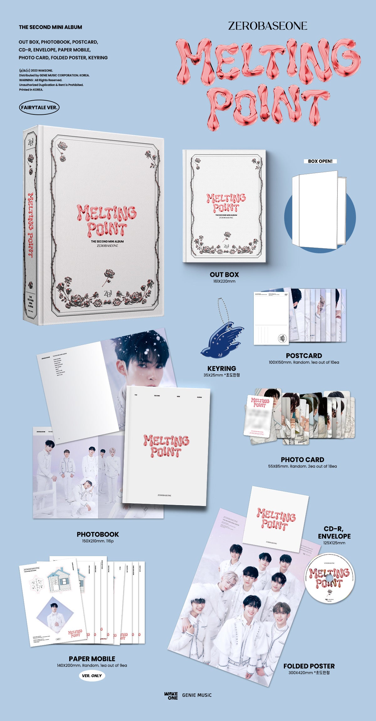 ZEROBASEONE - 2nd Mini-Album 'MELTING POINT' + Apple Music POB