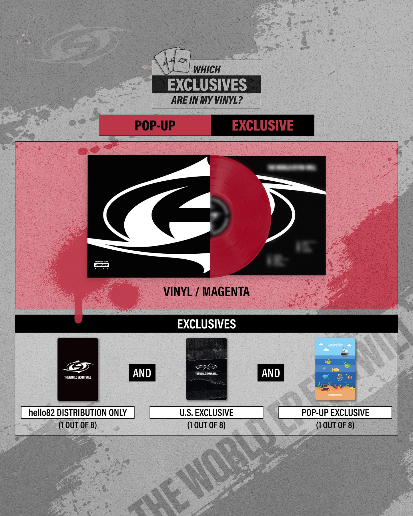 ATEEZ 에이티즈 - 10th Mini-Album 'THE WORLD EP.FIN : WILL' VINYL (US Version)