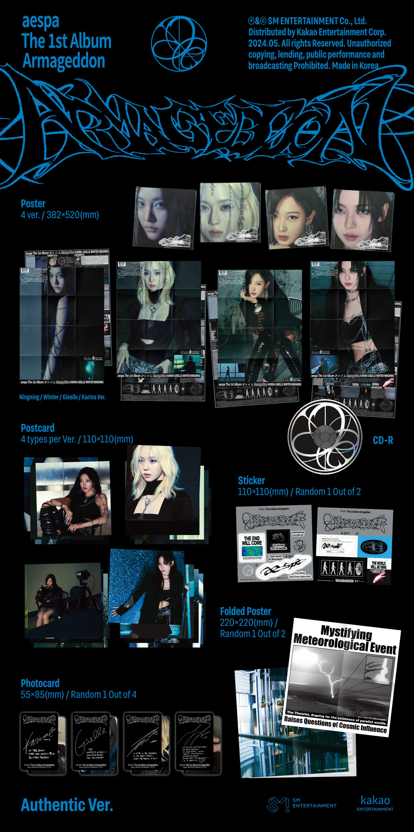 aespa - 1st Album 'Armageddon' (Poster Version)