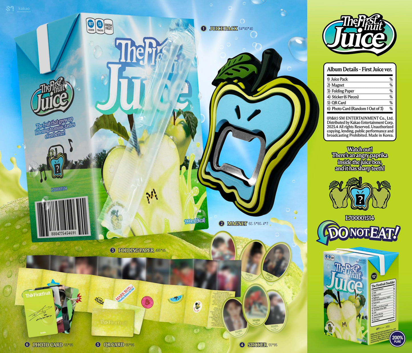 NCT - MARK - 1st Album 'The Firstfruit' (First Juice Version) (SMART ALBUM)