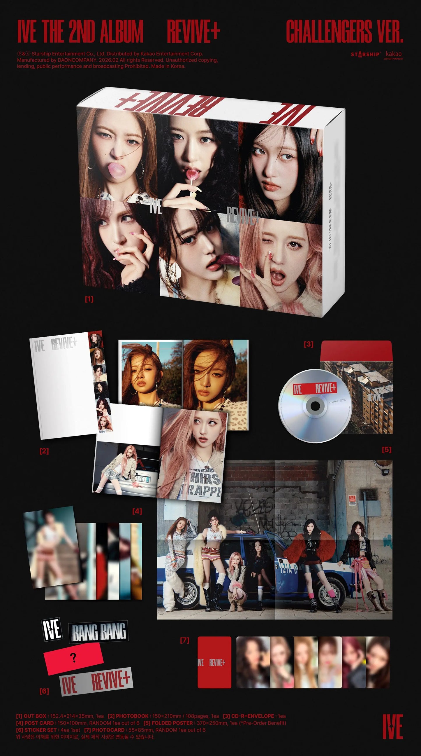 IVE - 2nd Album 'REVIVE+' (Standard ver.) + Apple Music Photocard POB