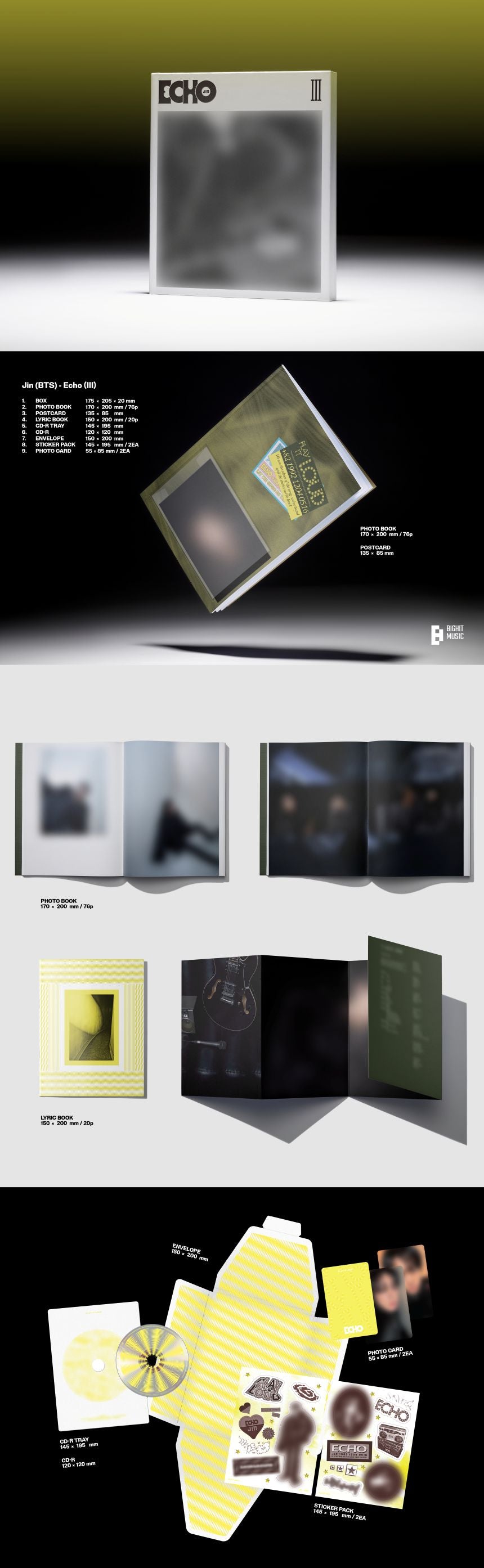 BTS - JIN - 2nd Mini Album 'Echo' (Standard Version)