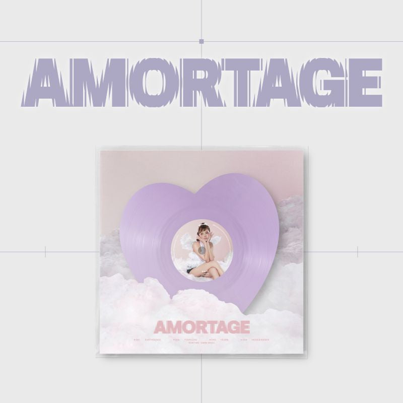 BLACKPINK - JISOO - Mini-Album 'AMORTAGE' (Vinyl) (Heart Version)