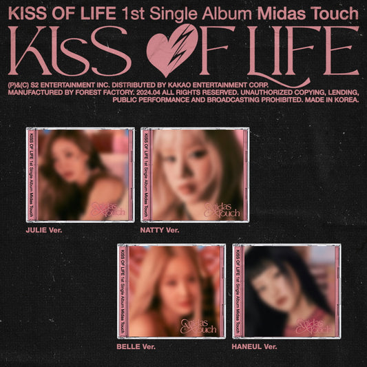 KISS OF LIFE - 1st Single Album 'Midas Touch' (Jewel Version)