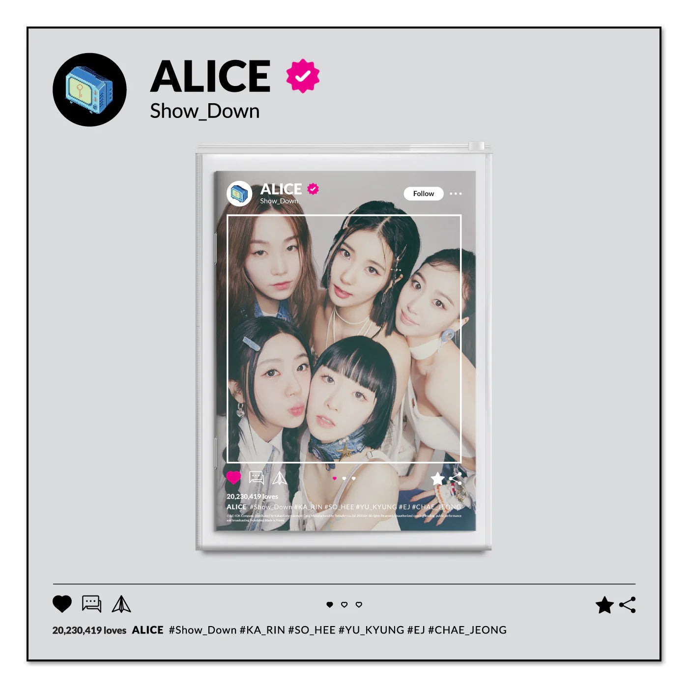 ALICE - Single Album 'Show Down'