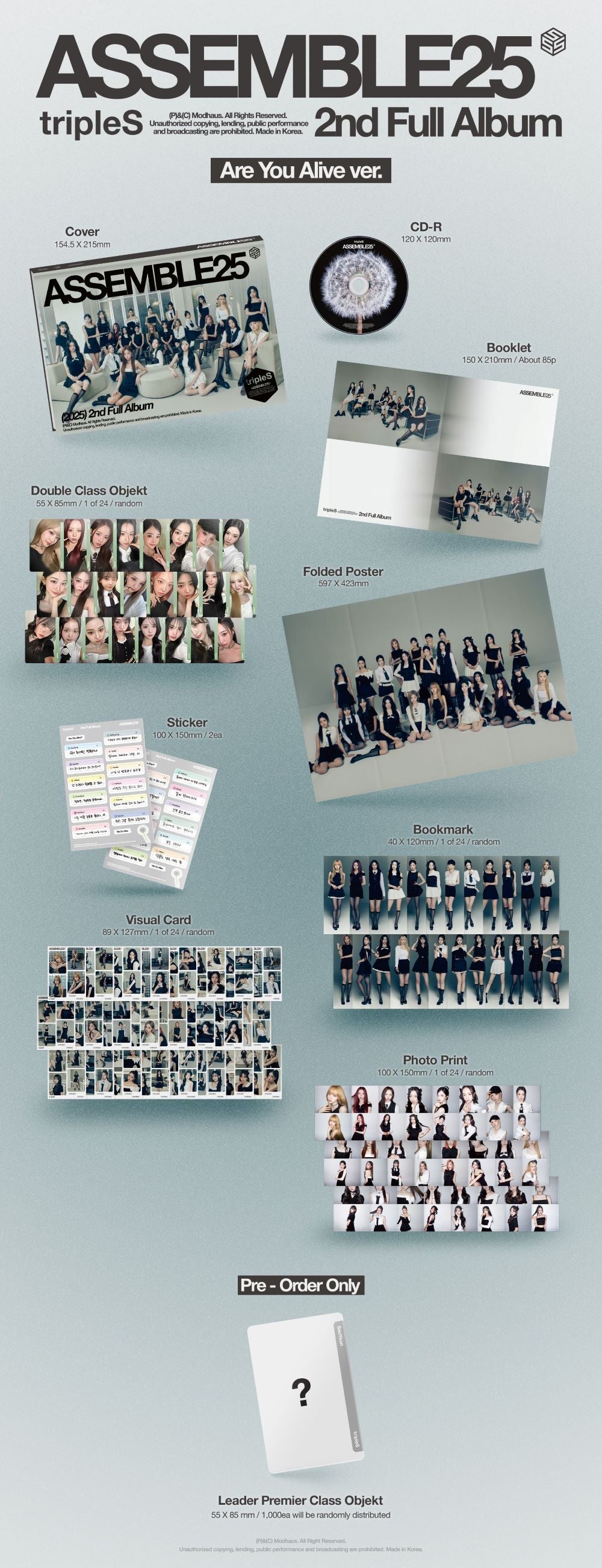 tripleS - 2nd Full Album 'ASSEMBLE25 + Apple Music Photocard POB