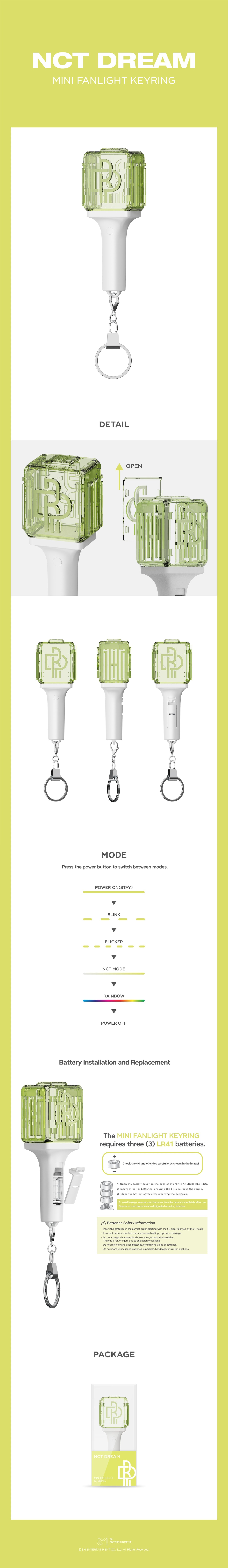 NCT DREAM - Mini Fanlight Keyring
