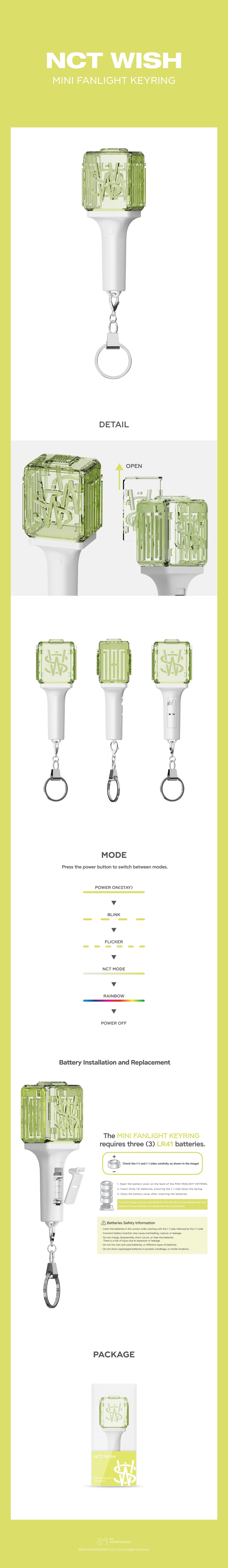 NCT WISH - Mini Fanlight Keyring