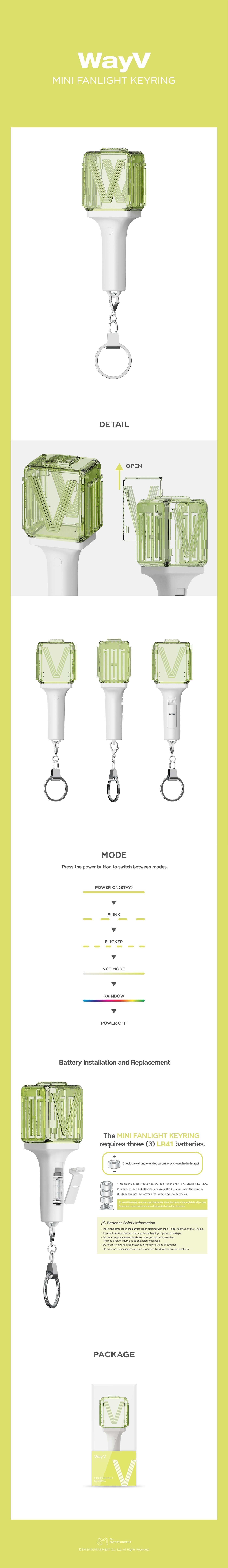 WAYV - Mini Fanlight Keyring