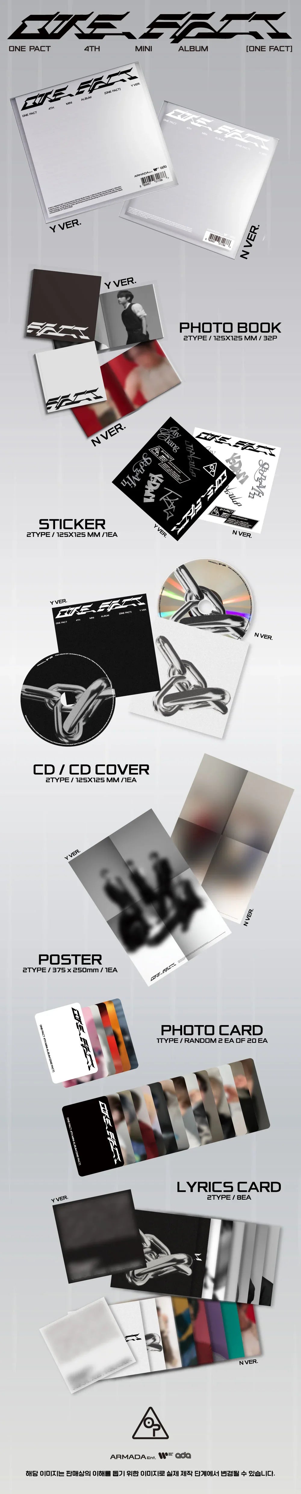 ONE PACT - 4th Mini Album 'ONE FACT' (Standard ver.)