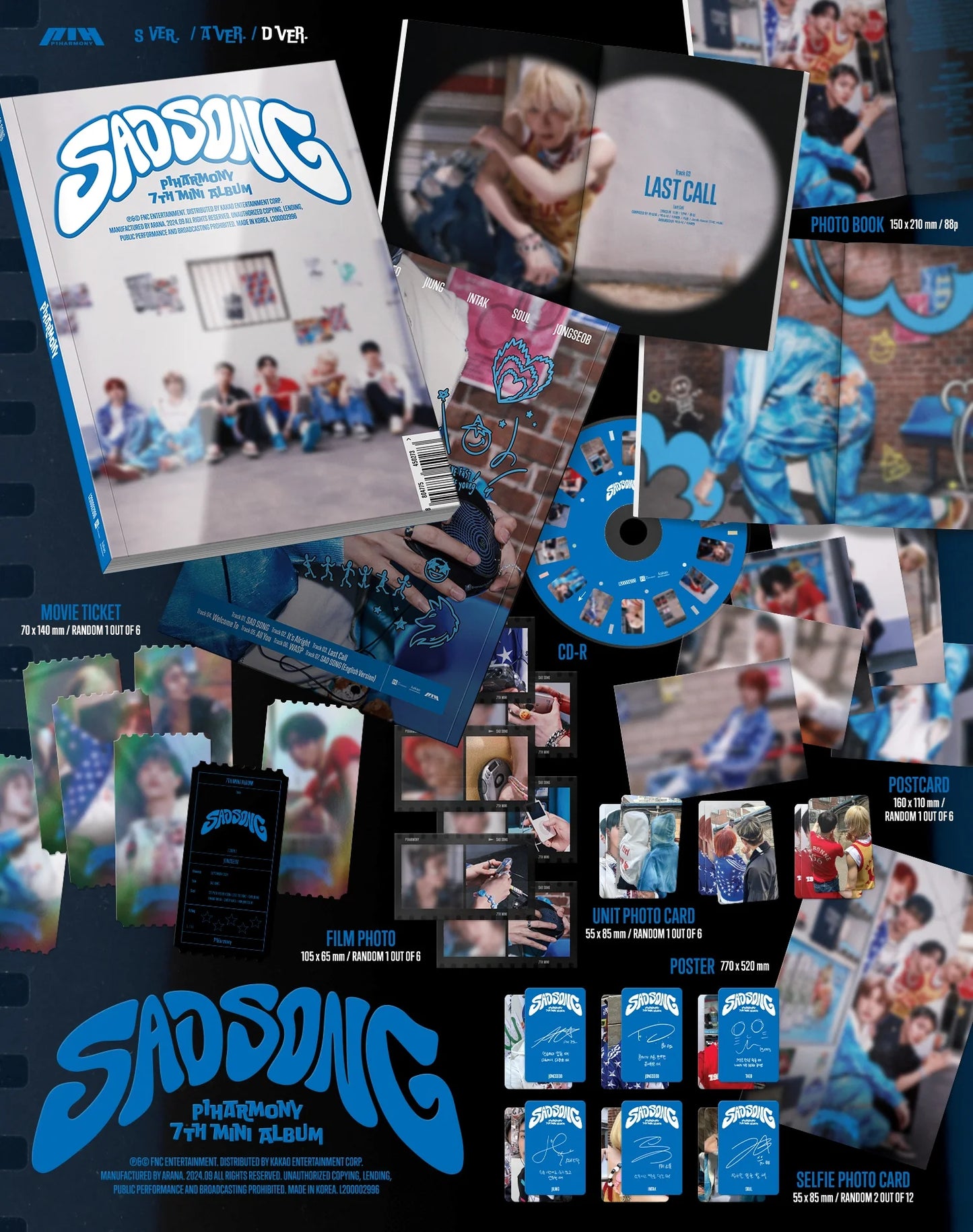 P1Harmony - 7th Mini-Album 'Sad Song' (Standard Version)