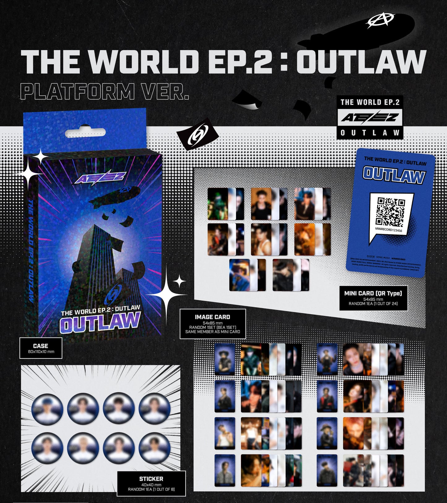 ATEEZ 에이티즈 - 9th Mini-Album 'THE WORLD EP.2 : OUTLAW' (Platform Version)