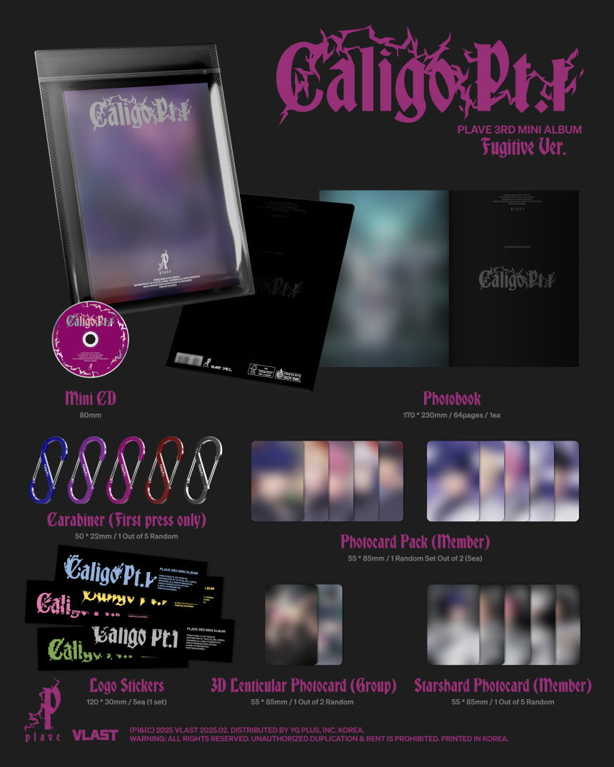 PLAVE - 3rd Mini-Album 'Caligo Pt.1' (Fugitive Version)
