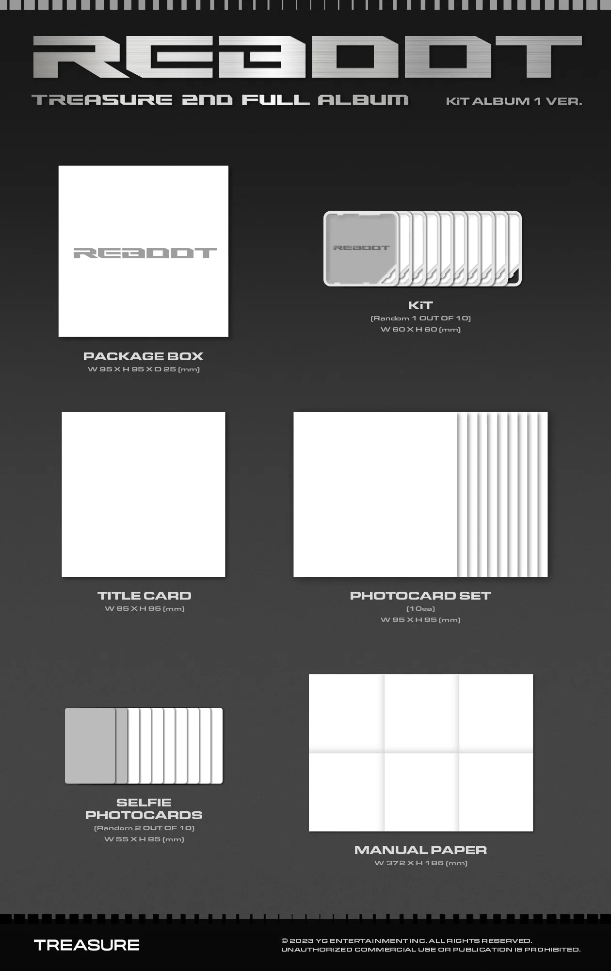TREASURE - 2nd Full Album 'REBOOT’ (KiT Version)