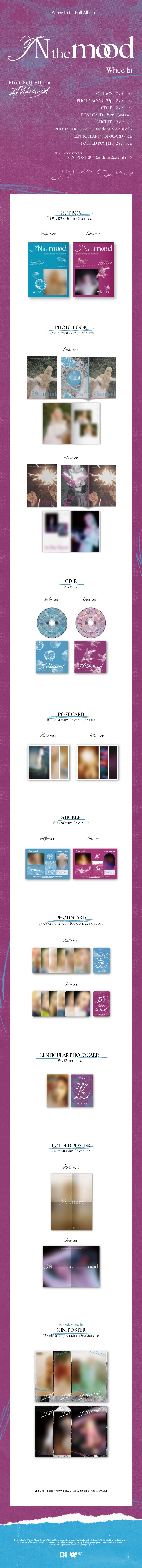 MAMAMOO - Whee In - 1st Full Album 'IN the mood' (Photobook Version) + Apple Music POB