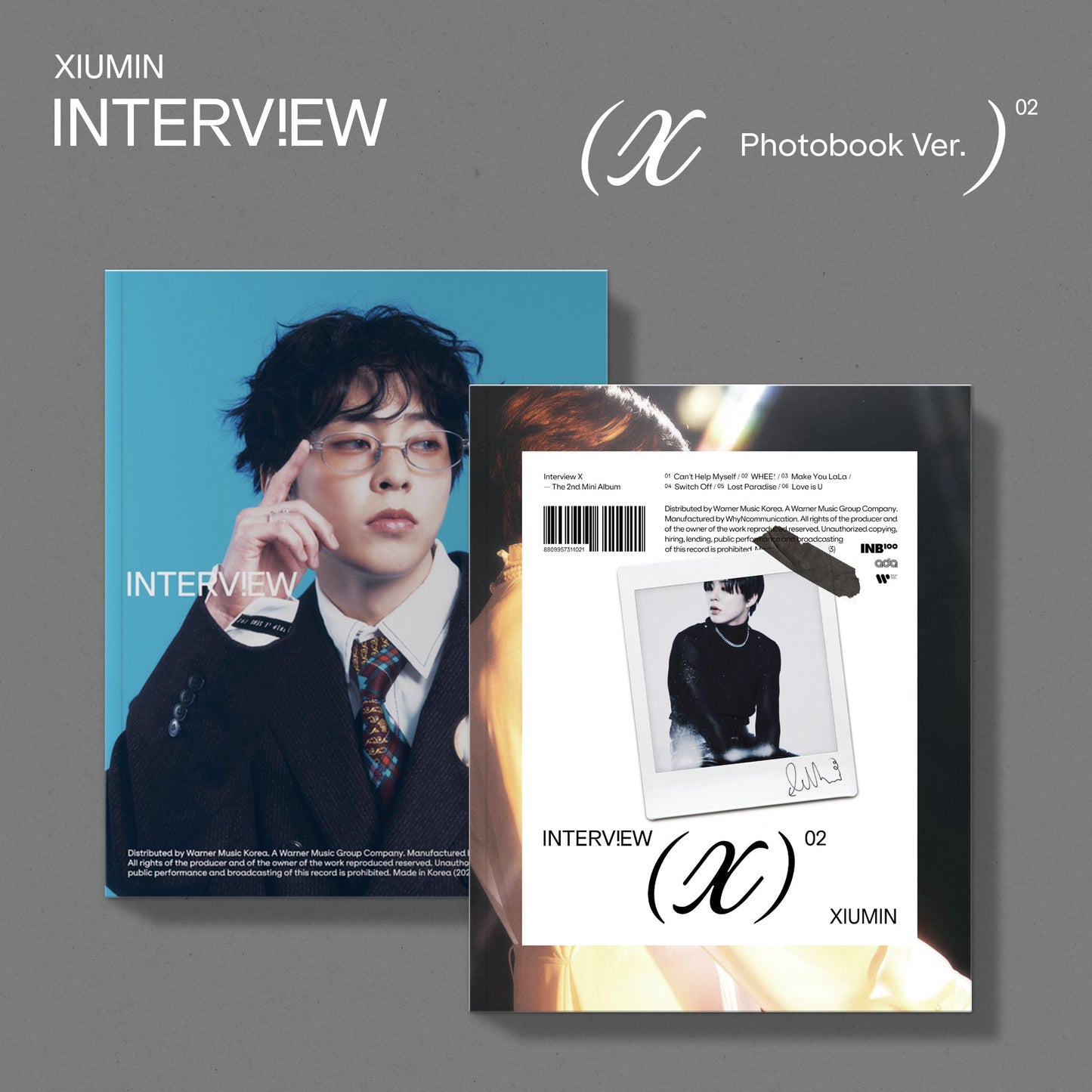EXO - XIUMIN - 'Interview X' (Photobook Version) + Apple Music POB Photocard