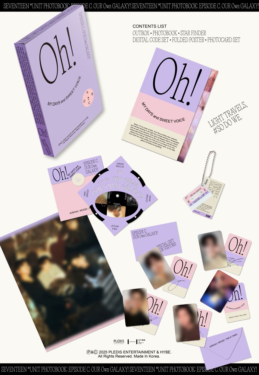 Seventeen - Episode C & D: Oh, My Days and Sweet Voice (Unit Photobook + Digital Code
