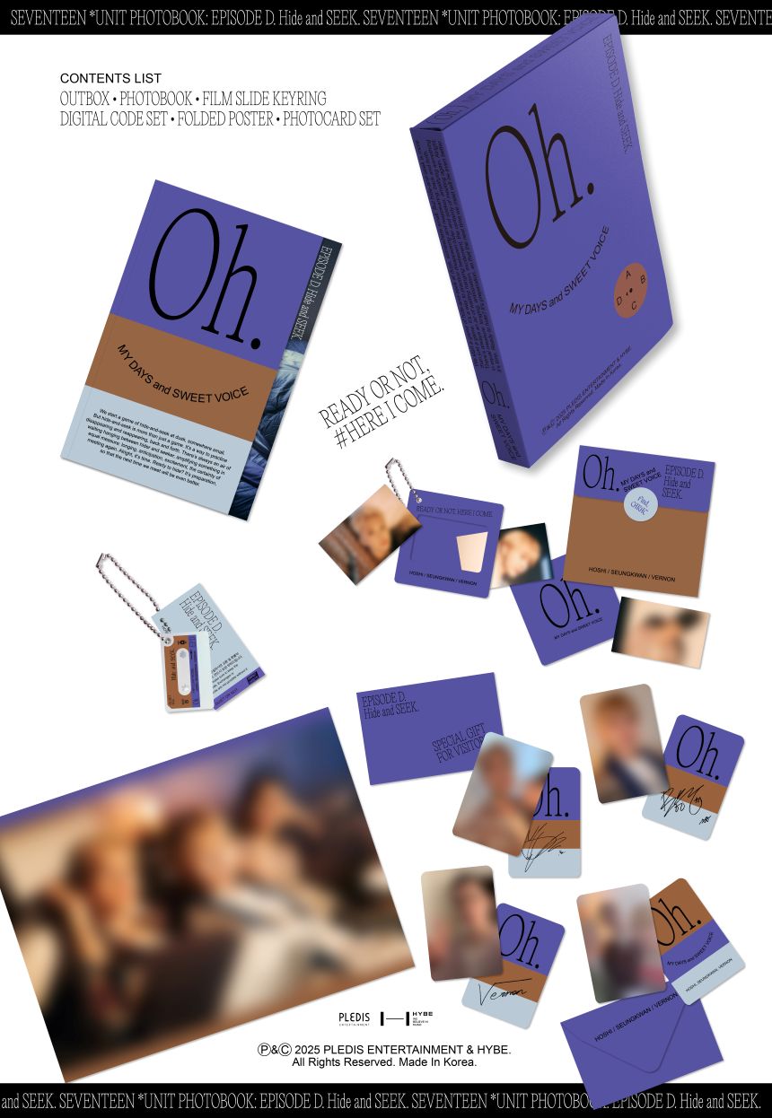 Seventeen - Episode C & D: Oh, My Days and Sweet Voice (Unit Photobook + Digital Code
