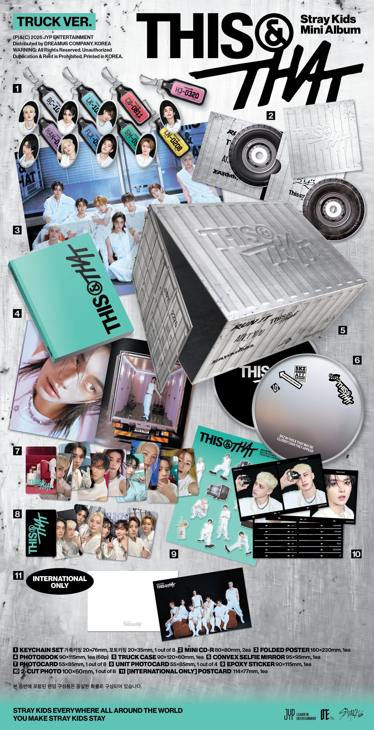 STRAY KIDS - 10th Mini Album 'THIS & THAT' (TRUCK ver.) + SOUNDWAVE Photocard POB