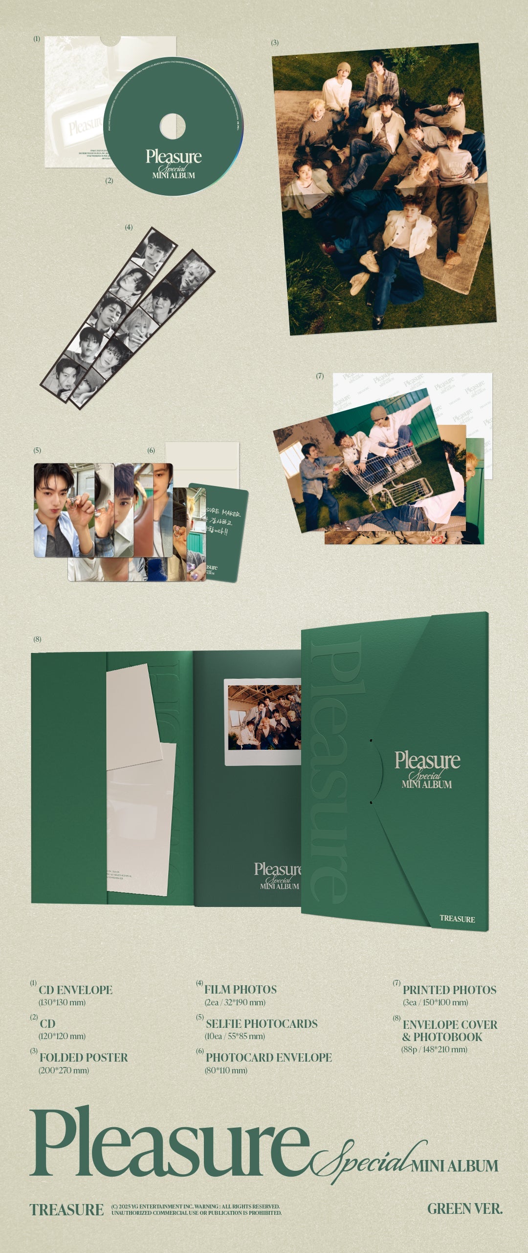 TREASURE - Special Mini-Album 'PLEASURE' + Soundwave POB Photocard
