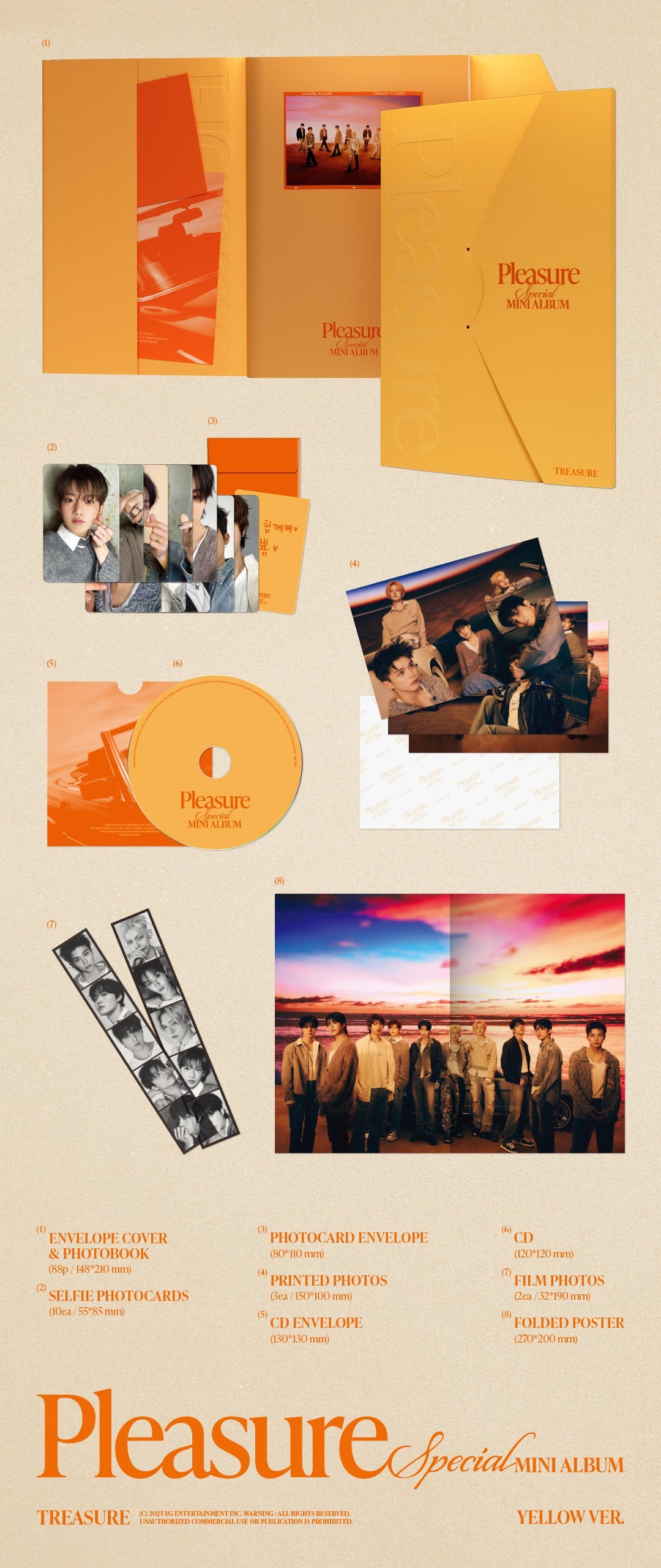 TREASURE - Special Mini-Album 'PLEASURE' + Soundwave POB Photocard
